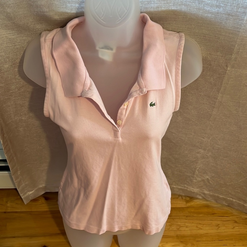 Lacoste Collared Tank Top